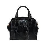 Black Labrador Shoulder Handbag (Model 1634)