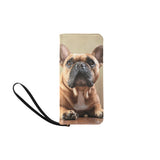 Fawn French Bulldog Women's Clutch Purse (Model 1637)