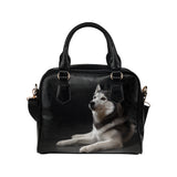 Siberian Husky Shoulder Handbag (Model 1634)