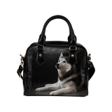 Siberian Husky Shoulder Handbag (Model 1634)