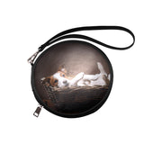 Jack Russell Terrier Round Makeup Bag (Model 1625)