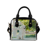 Golden Retriever Shoulder Handbag (Model 1634)