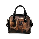 Chow Chow Shoulder Handbag (Model 1634)