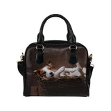 Jack Russell Terrier Shoulder Handbag (Model 1634)