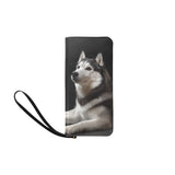 Siberian Husky Women's Clutch Purse (Model 1637)