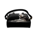 Siberian Husky Shoulder Handbag (Model 1634)
