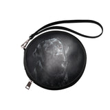 Black Labrador Round Makeup Bag (Model 1625)