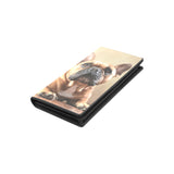 Fawn French Bulldog Women's Leather Wallet (Model 1611)