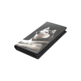 Siberian Husky Women's Leather Wallet (Model 1611)
