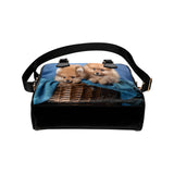 Pomeranian Puppies Shoulder Handbag (Model 1634)