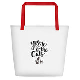 You me and the cats Beach Bag