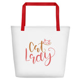 Cat Lady Beach Bag