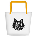 Meow or never Beach Bag