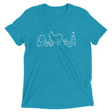 Keeshund Family Short sleeve t-shirt