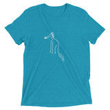 Saluki with Butterfly Short sleeve t-shirt