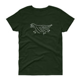 Beardie on the Run Women's short sleeve t-shirt