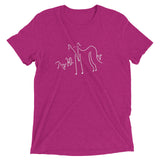 Whippet and Puppies Short sleeve t-shirt