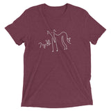 Whippet and Puppies Short sleeve t-shirt