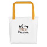 All my kids have paws Tote bag