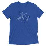 Whippet and Puppies Short sleeve t-shirt