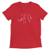 Whippet and Puppies Short sleeve t-shirt