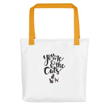 You me and the cats Tote bag