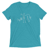 Whippet and Puppies Short sleeve t-shirt