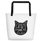 Crazy Cat Lady Beach Bag