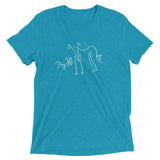 Whippet and Puppies Short sleeve t-shirt