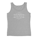 One bad relationship away Ladies' Tank