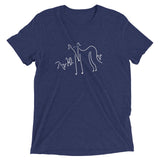 Whippet and Puppies Short sleeve t-shirt