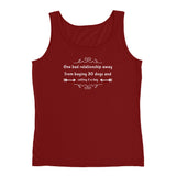 One bad relationship away Ladies' Tank