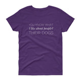 You know what I like about people? Women's short sleeve t-shirt