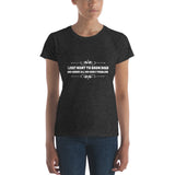 I just want to show Dogs Women's short sleeve t-shirt