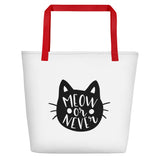 Meow or never Beach Bag