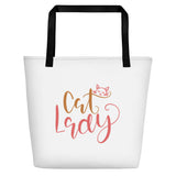 Cat Lady Beach Bag