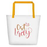 Cat Lady Beach Bag