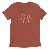 Whippet and Puppies Short sleeve t-shirt