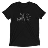Whippet and Puppies Short sleeve t-shirt