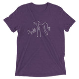Whippet and Puppies Short sleeve t-shirt