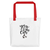 You me and the cats Tote bag