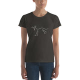 Whippet Stick Dog Women's short sleeve t-shirt